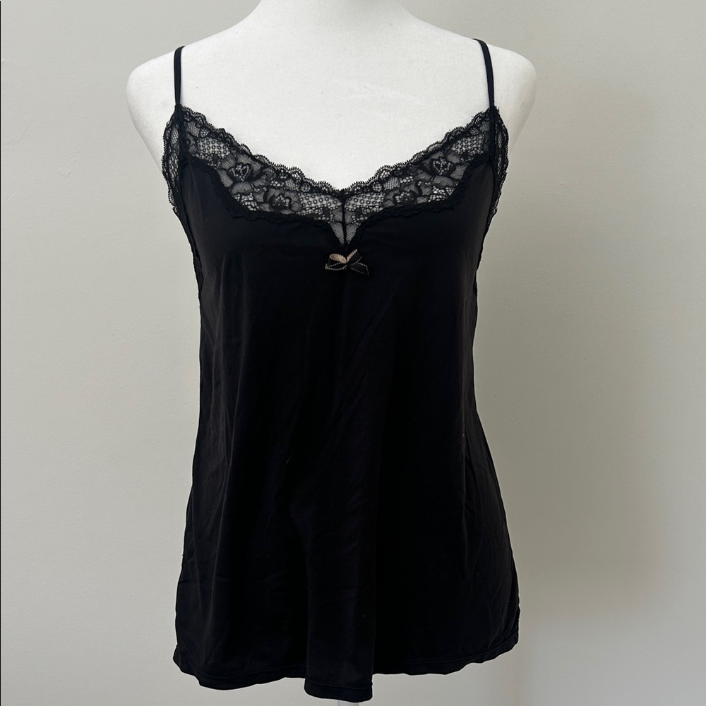 Maidenform Black Lace Trim Chemise